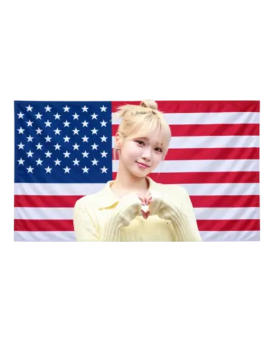 KIM CHAEWON — BANDERA ESTADOS UNIDOS