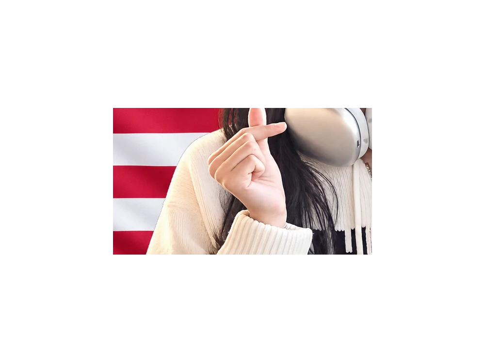 HONG EUNCHAE — BANDERA ESTADOS UNIDOS — detalle del sublimado
