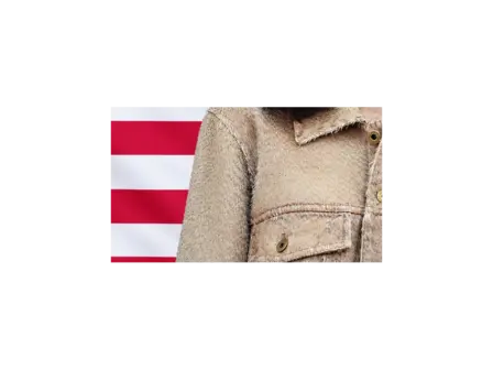 GISELLE — BANDERA ESTADOS UNIDOS — detalle del sublimado
