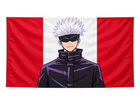 SATORU GOJO — BANDERA PERÚ