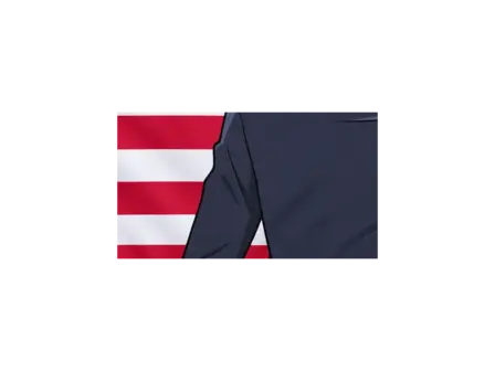 SATORU GOJO — BANDERA ESTADOS UNIDOS — detalle del sublimado