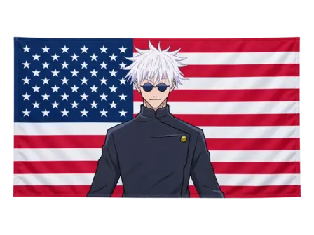 SATORU GOJO — BANDERA ESTADOS UNIDOS