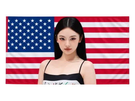 NINGNING — BANDERA ESTADOS UNIDOS