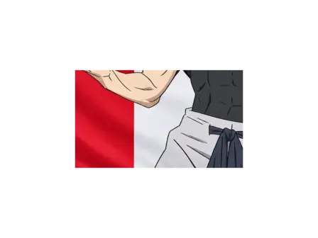 TOJI FUSHIGURO — BANDERA PERÚ — detalle del sublimado