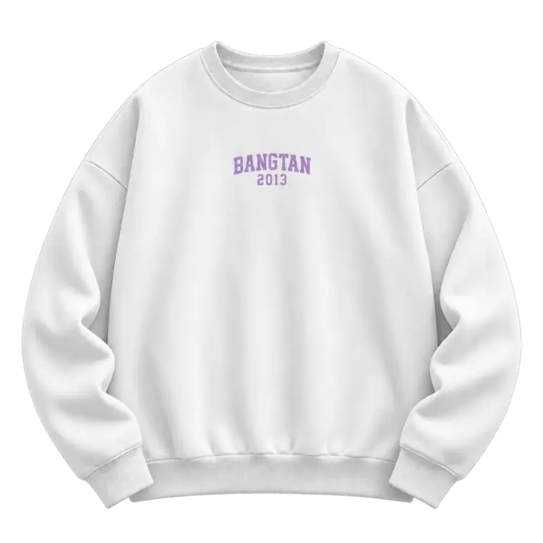 BTS - BANGTAN 2013 - WHITE (SWEATER) — delantero