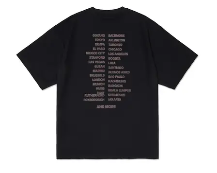 S/S Tour T-Shirt Black — posterior