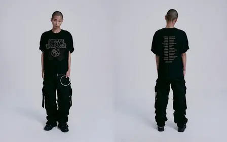 S/S Tour T-Shirt Black — modelo