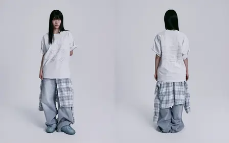 S/S Tour T-Shirt Gray — modelo