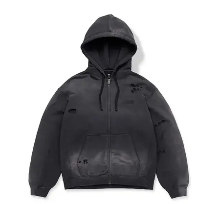 Zip-up Hoodie Charcoal