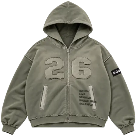 Zip-up Hoodie South America