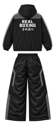 REAL BOXING - HOODIE OUTFIT — posterior
