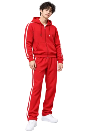 SO MUN — RED OUTFIT — modelo