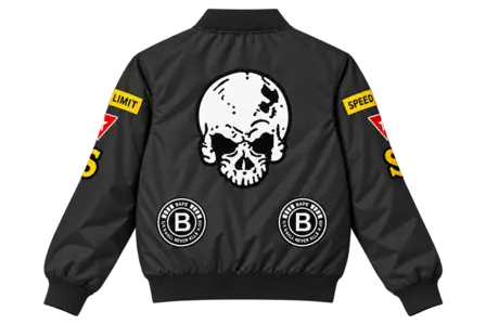 TAEHOON - BLACK SKULL (BORDADO) — posterior