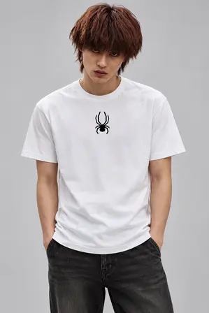 SPIDER ICON - TSHIRT WHITE — modelo